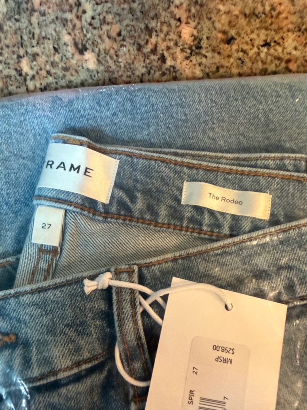 Frame The Rodeo Boot Cut Jeans in the color Spirit Light Wash Size 27 - Picture 7 of 7